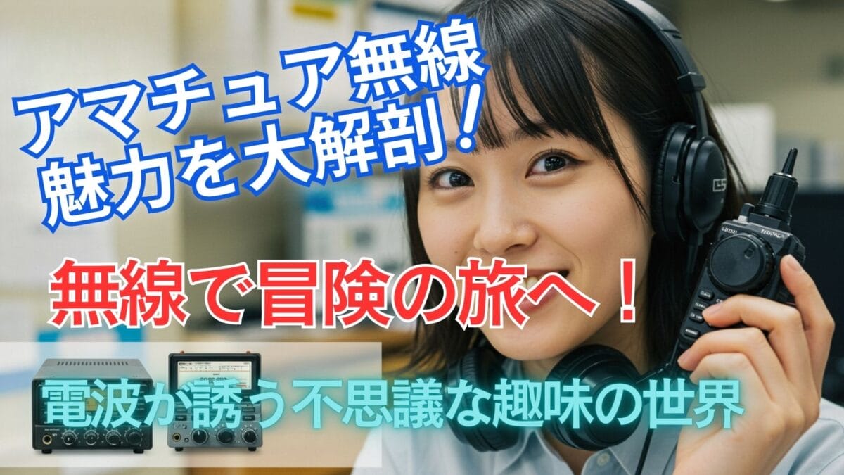 奥深いアマチュア無線の世界へようこそ！あなたにぴったりの楽しみ方がきっと見つかる！