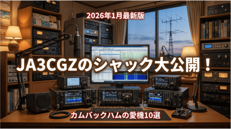 JA3CGZのアマチュア無線シャック全景｜2026年1月最新版