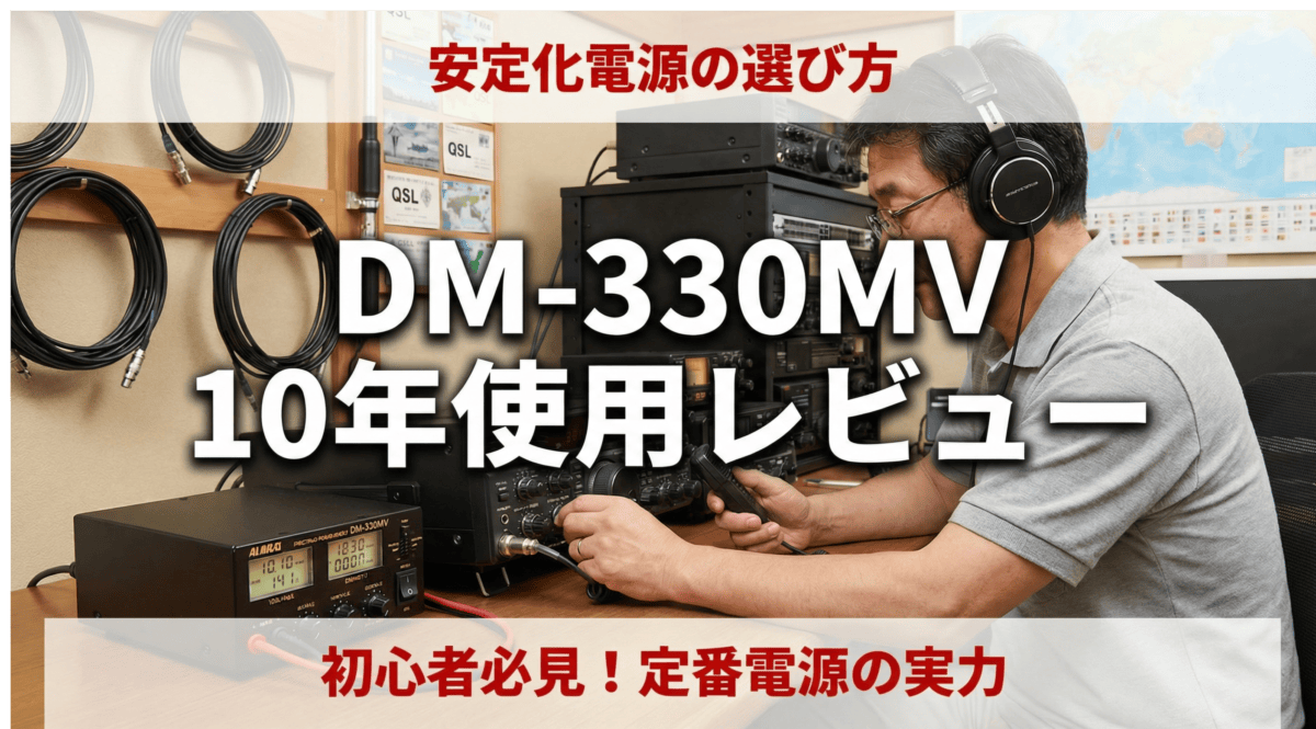 徹底レビュー】無線機の電源、どれを買う？アルインコ「DM-330MV」を10