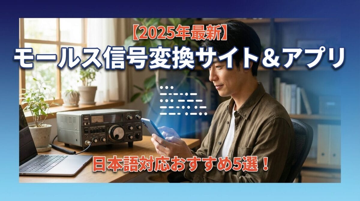 2025年最新】モールス信号変換サイト＆アプリ決定版！日本語対応