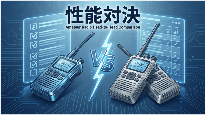 IC-7300MK2とFTDX10のCWデコード性能比較表イメージ