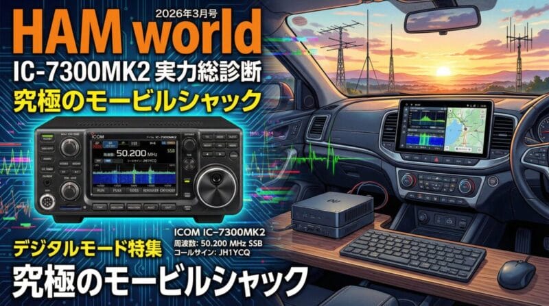 HAM world 2026年3月号 IC-7300MK2実力総診断と究極のモービルシャック