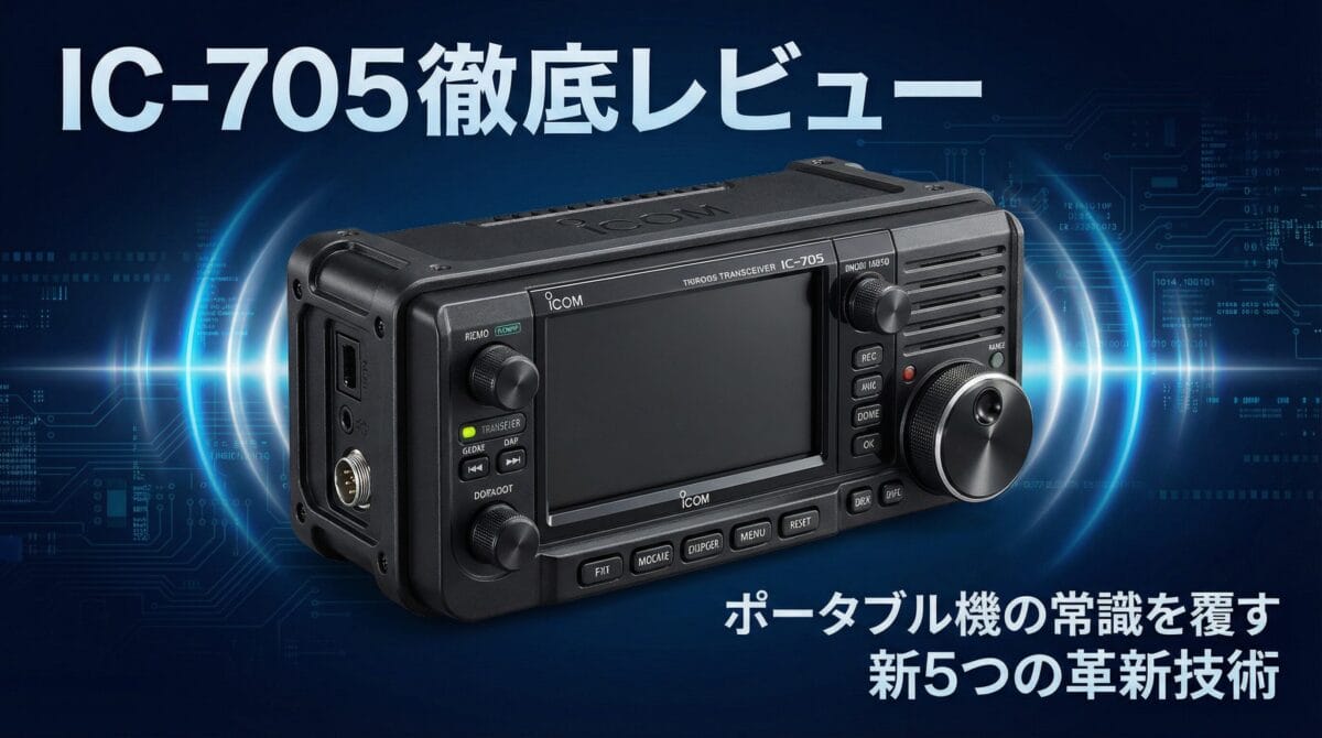 IC-705徹底レビュー！ポータブル機の常識を覆す5つの革新技術 | CQ